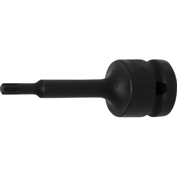 BGS 5483-M5 Kraft-Bit-Einsatz | Länge 75 mm | Antrieb Innenvierkant 12,5 mm (1/2") | Keil-Profil (für RIBE) M5
