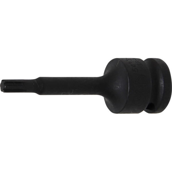 BGS 5483-M6 Kraft-Bit-Einsatz | Länge 75 mm | Antrieb Innenvierkant 12,5 mm (1/2") | Keil-Profil (für RIBE) M6