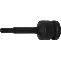 BGS 5483-M6 Kraft-Bit-Einsatz | Länge 75 mm | Antrieb Innenvierkant 12,5 mm (1/2") | Keil-Profil (für RIBE) M6