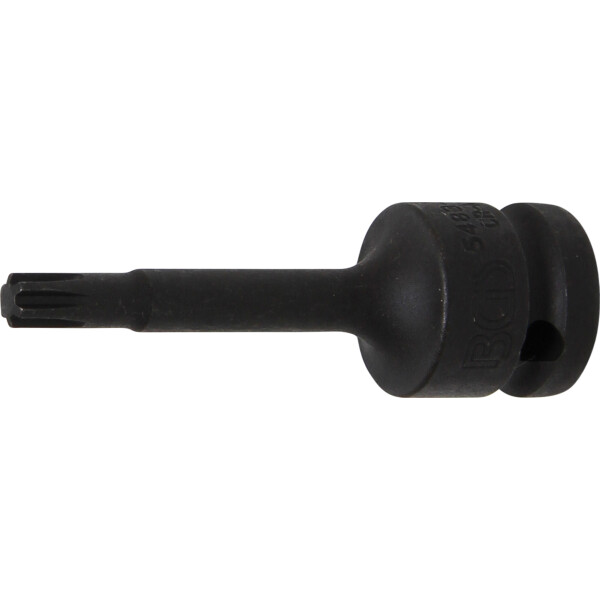 BGS 5483-M7 Kraft-Bit-Einsatz | Länge 75 mm | Antrieb Innenvierkant 12,5 mm (1/2") | Keil-Profil (für RIBE) M7