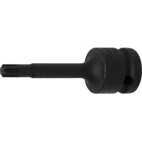 BGS 5483-M7 Kraft-Bit-Einsatz | Länge 75 mm | Antrieb Innenvierkant 12,5 mm (1/2") | Keil-Profil (für RIBE) M7