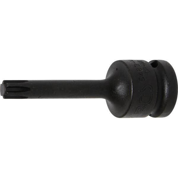 BGS 5483-M8 Kraft-Bit-Einsatz | Länge 75 mm | Antrieb Innenvierkant 12,5 mm (1/2") | Keil-Profil (für RIBE) M8