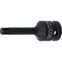 BGS 5483-M9 Kraft-Bit-Einsatz | Länge 75 mm | Antrieb Innenvierkant 12,5 mm (1/2") | Keil-Profil (für RIBE) M9