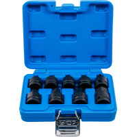 BGS 5485 Kraft-Bit-Einsatz-Satz | Antrieb Innenvierkant 12,5 mm (1/2") | Innensechskant 5 - 19 mm | 9-tlg.