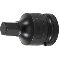 BGS 5485-10 Kraft-Bit-Einsatz | Länge 42 mm | Antrieb Innenvierkant 12,5 mm (1/2") | Innensechskant 10 mm