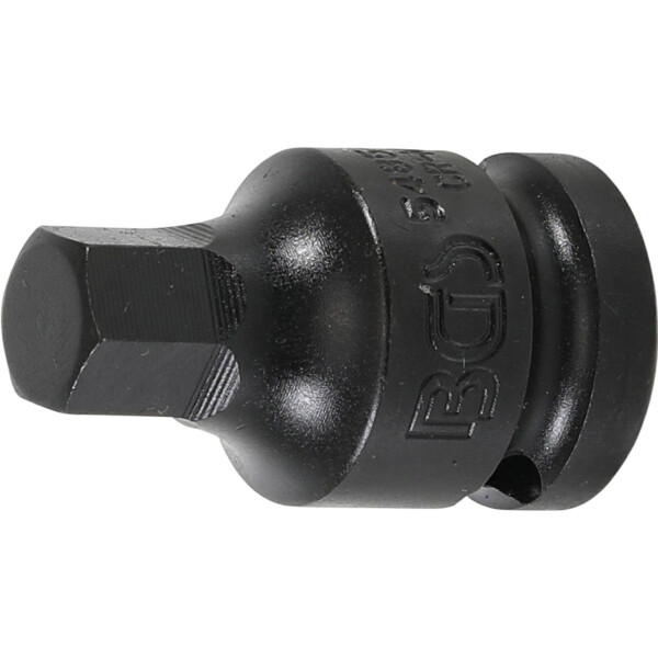 BGS 5485-12 Kraft-Bit-Einsatz | Länge 42 mm | Antrieb Innenvierkant 12,5 mm (1/2") | Innensechskant 12 mm