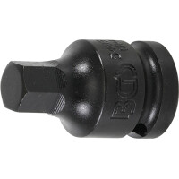 BGS 5485-12 Kraft-Bit-Einsatz | Länge 42 mm | Antrieb Innenvierkant 12,5 mm (1/2") | Innensechskant 12 mm