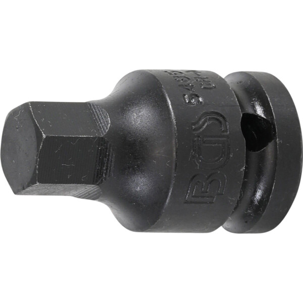 BGS 5485-13 Kraft-Bit-Einsatz | Länge 42 mm | Antrieb Innenvierkant 12,5 mm (1/2") | Innensechskant 13 mm