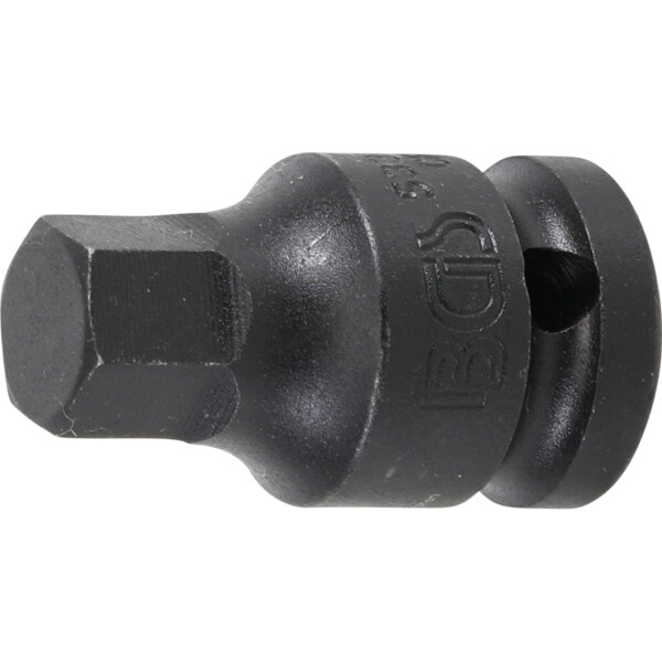 BGS 5485-14 Kraft-Bit-Einsatz | Länge 42 mm | Antrieb Innenvierkant 12,5 mm (1/2") | Innensechskant 14 mm