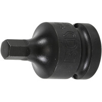 BGS 5485-8 Kraft-Bit-Einsatz | Länge 42 mm | Antrieb Innenvierkant 12,5 mm (1/2") | Innensechskant 8 mm
