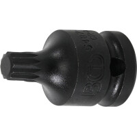 BGS 5487-M10 Kraft-Bit-Einsatz | Länge 43 mm | Antrieb Innenvierkant 12,5 mm (1/2") | Innenvielzahn (für XZN) M10