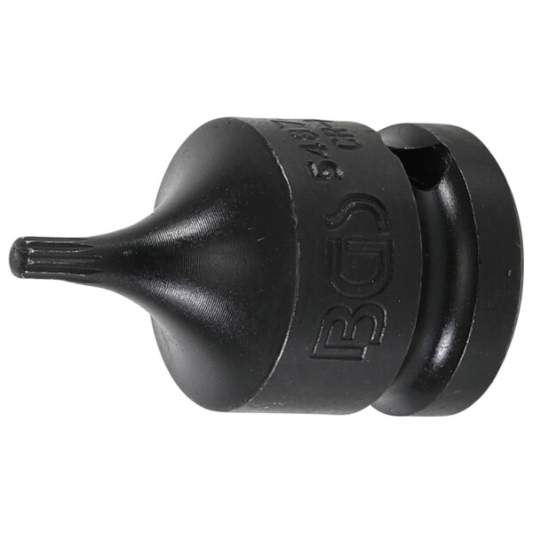 BGS 5487-M4 Kraft-Bit-Einsatz | Länge 43 mm | Antrieb Innenvierkant 12,5 mm (1/2") | Innenvielzahn (für XZN) M4