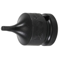 BGS 5487-M4 Kraft-Bit-Einsatz | Länge 43 mm | Antrieb Innenvierkant 12,5 mm (1/2") | Innenvielzahn (für XZN) M4