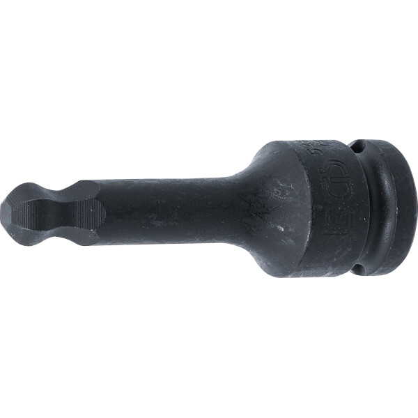BGS 5488-10 Kraft-Bit-Einsatz | Länge 75 mm | Antrieb Innenvierkant 12,5 mm (1/2") | Innensechskant mit Kugelkopf 10 mm