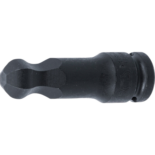 BGS 5488-17 Kraft-Bit-Einsatz | Länge 75 mm | Antrieb Innenvierkant 12,5 mm (1/2") | Innensechskant mit Kugelkopf 17 mm