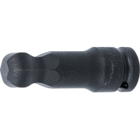 BGS 5488-19 Kraft-Bit-Einsatz | Länge 75 mm | Antrieb Innenvierkant 12,5 mm (1/2") | Innensechskant mit Kugelkopf 19 mm