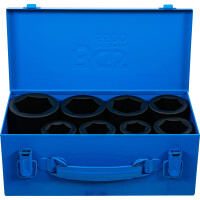 BGS 5500 Kraft-Steckschlüssel-Einsatz-Satz Sechskant, tief | Antrieb Innenvierkant 25 mm (1") | SW 27 - 50 mm | 8-tlg.