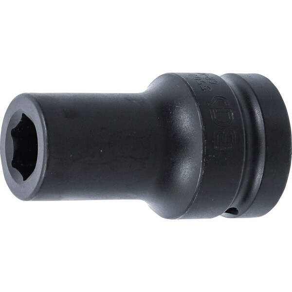 BGS 5500-19 Kraft-Steckschlüssel-Einsatz Sechskant, tief | Antrieb Innenvierkant 25 mm (1") | SW 19 mm