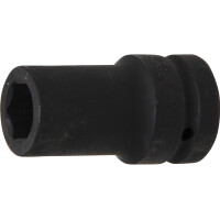 BGS 5500-24 Kraft-Steckschlüssel-Einsatz Sechskant, tief | Antrieb Innenvierkant 25 mm (1") | SW 24 mm