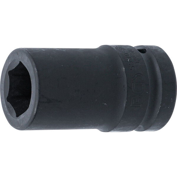 BGS 5500-27 Kraft-Steckschlüssel-Einsatz Sechskant, tief | Antrieb Innenvierkant 25 mm (1") | SW 27 mm