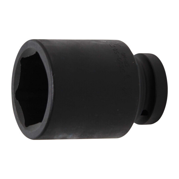 BGS 5500-50 Kraft-Steckschlüssel-Einsatz Sechskant, tief | Antrieb Innenvierkant 25 mm (1") | SW 50 mm