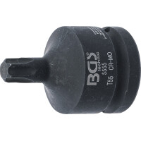 BGS 5555 Kraft-Bit-Einsatz | Länge 60 mm | Antrieb Innenvierkant 20 mm (3/4") | T-Profil (für Torx) T55
