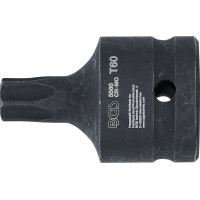BGS 5560 Kraft-Bit-Einsatz | Länge 60 mm | Antrieb Innenvierkant 20 mm (3/4") | T-Profil (für Torx) T60