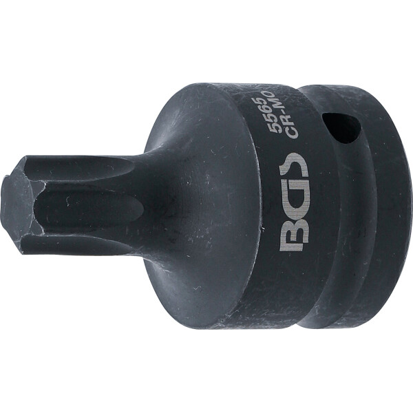 BGS 5565 Kraft-Bit-Einsatz | Länge 60 mm | Antrieb Innenvierkant 20 mm (3/4") | T-Profil (für Torx) T65