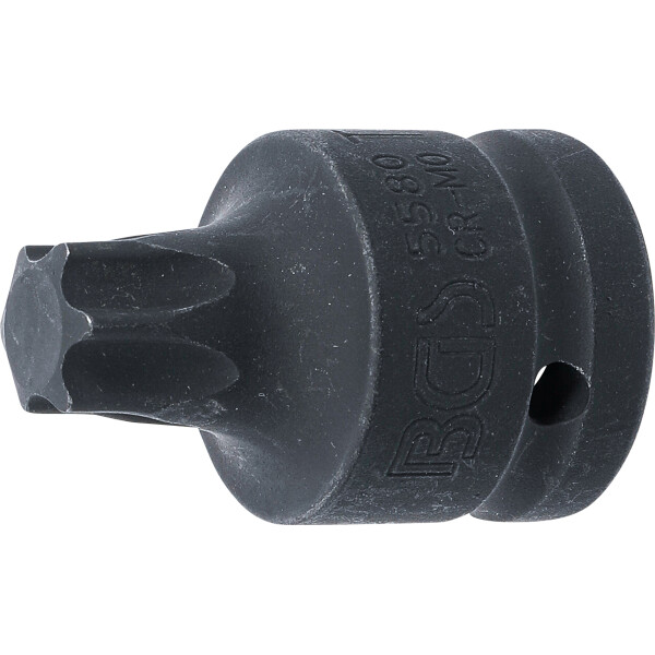 BGS 5580 Kraft-Bit-Einsatz | Länge 60 mm | Antrieb Innenvierkant 20 mm (3/4") | T-Profil (für Torx) T80