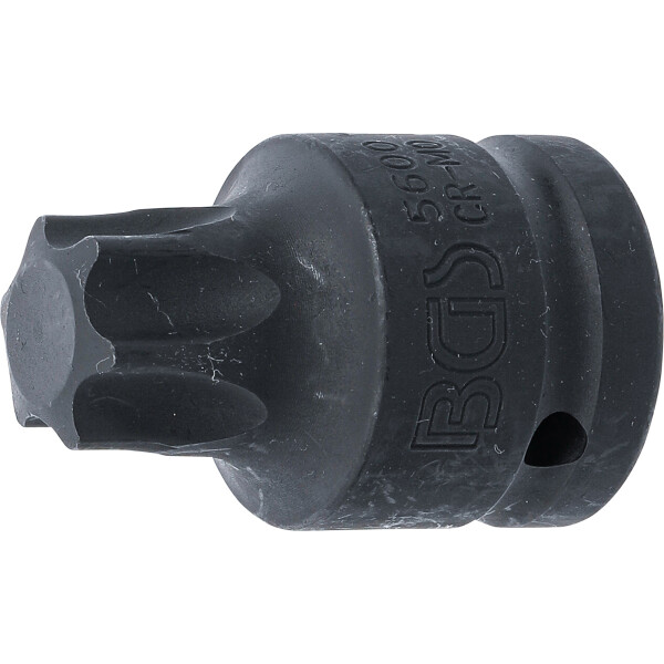 BGS 5600 Kraft-Bit-Einsatz | Länge 60 mm | Antrieb Innenvierkant 20 mm (3/4") | T-Profil (für Torx) T100