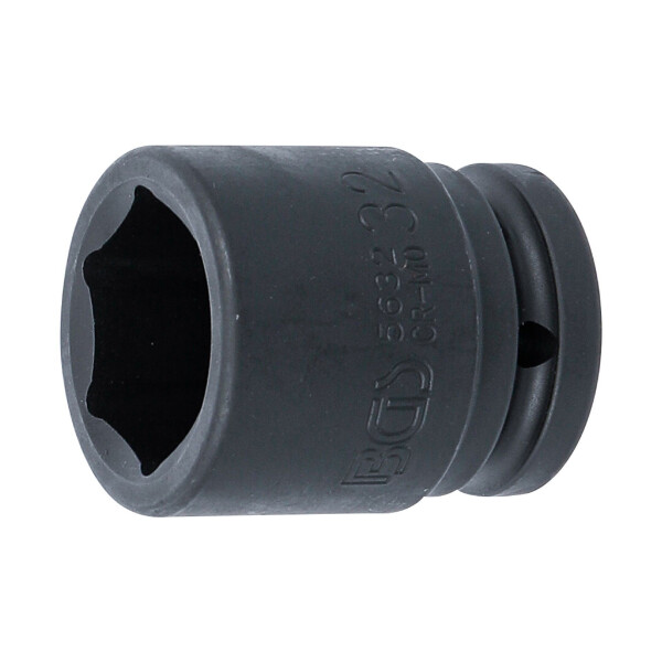 BGS 5632 Kraft-Steckschlüssel-Einsatz Sechskant | Antrieb Innenvierkant 20 mm (3/4") | SW 32 mm