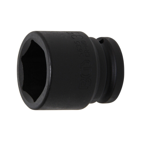 BGS 5635 Kraft-Steckschlüssel-Einsatz Sechskant | Antrieb Innenvierkant 20 mm (3/4") | SW 35 mm