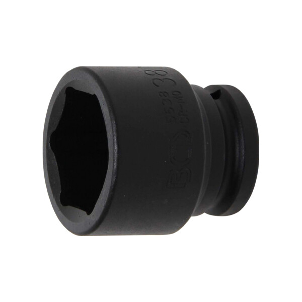 BGS 5638 Kraft-Steckschlüssel-Einsatz Sechskant | Antrieb Innenvierkant 20 mm (3/4") | SW 38 mm