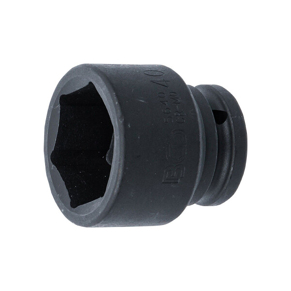 BGS 5640 Kraft-Steckschlüssel-Einsatz Sechskant | Antrieb Innenvierkant 20 mm (3/4") | SW 40 mm