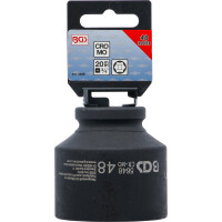 BGS 5648 Kraft-Steckschlüssel-Einsatz Sechskant | Antrieb Innenvierkant 20 mm (3/4") | SW 48 mm