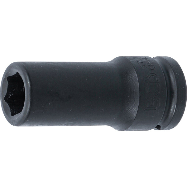 BGS 5719 Kraft-Steckschlüssel-Einsatz Sechskant, tief | Antrieb Innenvierkant 20 mm (3/4") | SW 19 mm