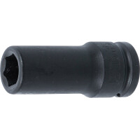BGS 5719 Kraft-Steckschlüssel-Einsatz Sechskant, tief | Antrieb Innenvierkant 20 mm (3/4") | SW 19 mm