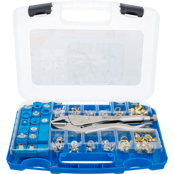 BGS 572 Ösen-Druckknopf-Sortiment | 275-tlg.