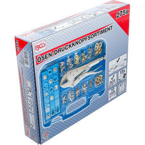 BGS 572 Ösen-Druckknopf-Sortiment | 275-tlg.