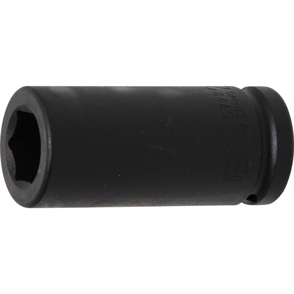 BGS 5722 Kraft-Steckschlüssel-Einsatz Sechskant, tief | Antrieb Innenvierkant 20 mm (3/4") | SW 22 mm