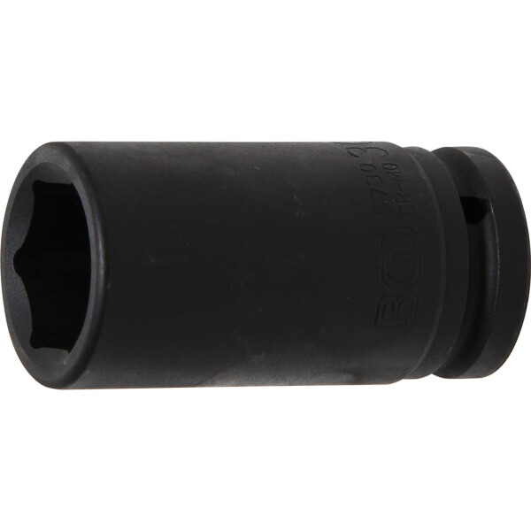 BGS 5730 Kraft-Steckschlüssel-Einsatz Sechskant, tief | Antrieb Innenvierkant 20 mm (3/4") | SW 30 mm