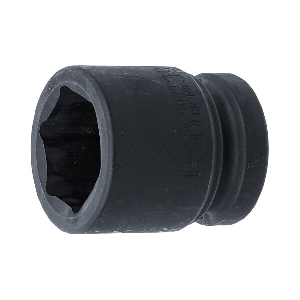 BGS 5838 Kraft-Steckschlüssel-Einsatz Sechskant | Antrieb Innenvierkant 25 mm (1") | SW 38 mm