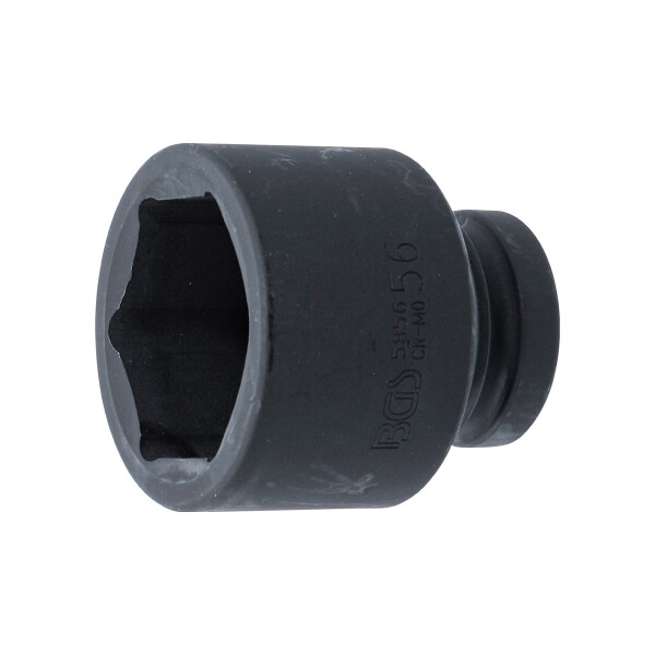 BGS 5856 Kraft-Steckschlüssel-Einsatz Sechskant | Antrieb Innenvierkant 25 mm (1") | SW 56 mm