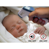 BGS 6007 Stirn-Fieber-Thermometer | kontaktlos, Infrarot | für Personen + Objekt-Messung | 0 - 100°