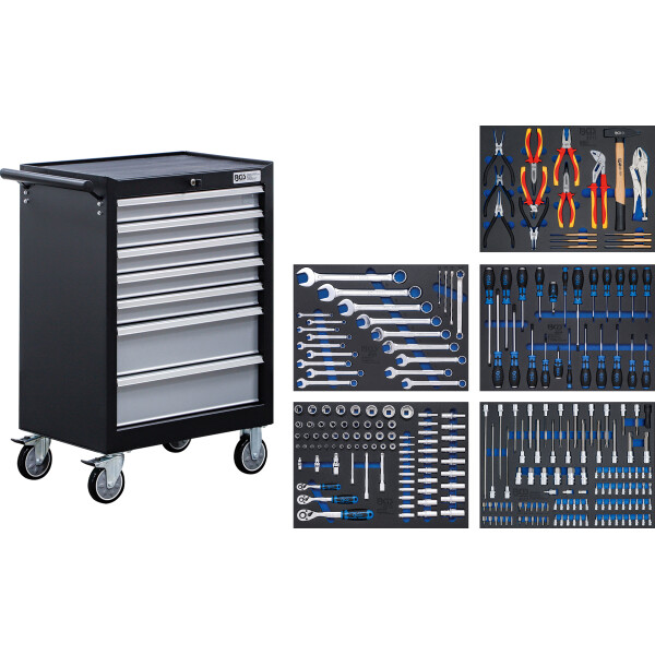 BGS 6060 Werkstattwagen | 7 Schubladen | mit 246 Werkzeugen