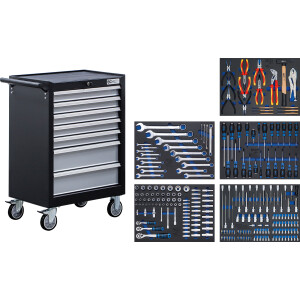 BGS 6060 Werkstattwagen | 7 Schubladen | mit 246 Werkzeugen