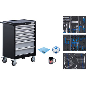 BGS 6065 Werkstattwagen | 7 Schubladen | mit 129 Werkzeugen