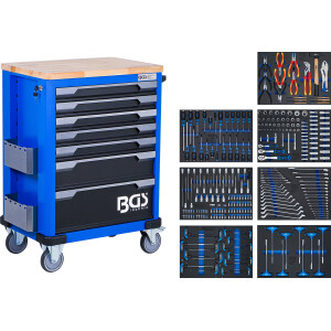 BGS 6067 Werkstattwagen | 7 Schubladen | mit 286 Werkzeugen