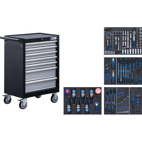 BGS 6069 Werkstattwagen | 7 Schubladen | mit 227 Werkzeugen