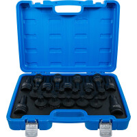 BGS 6185 Kraft-Bit-Einsatz-Satz | Antrieb Innenvierkant 20 mm (3/4") | Innensechskant, T-Profil (für Torx) | 22-tlg.